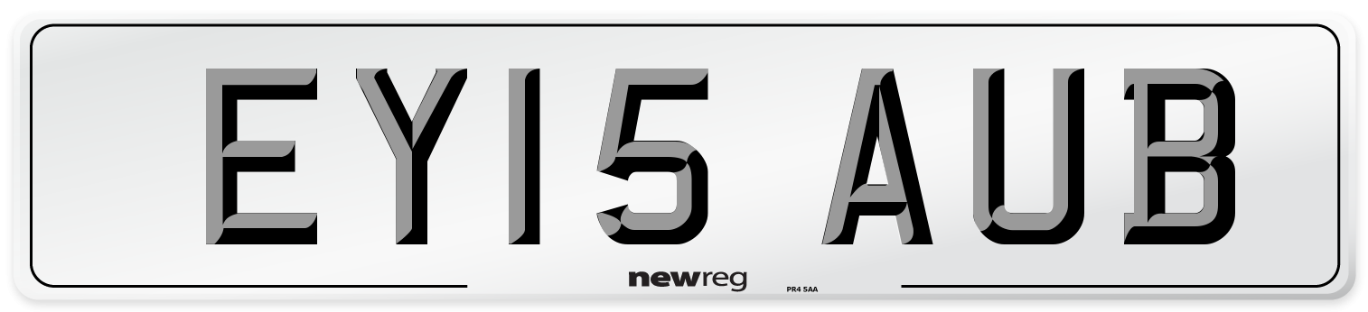 EY15 AUB Number Plate from New Reg